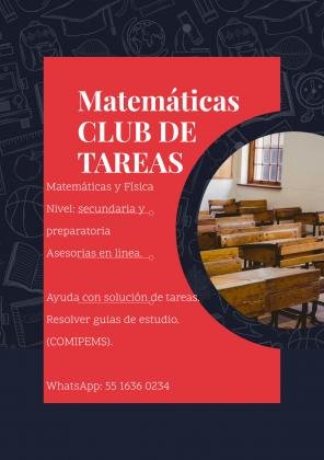Matemáticas Club de TAREAS