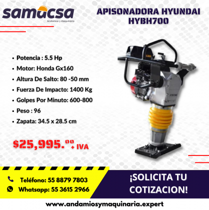 Apisonadora Hyundai promoción