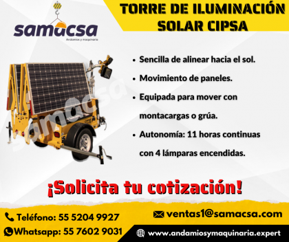 Torre de iluminación solar Cipsa