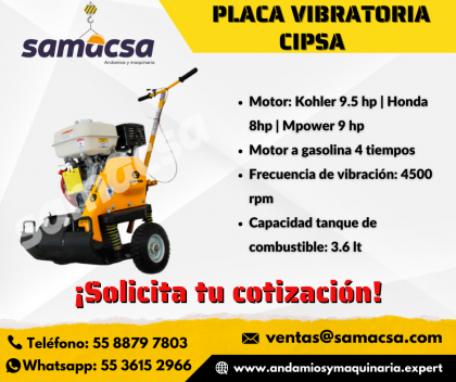 Plancha compactadora Cipsa