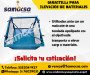 canasta para elevar el material