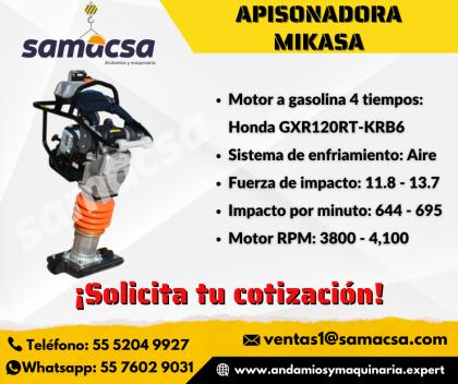 Apisonadora  Mikasa Mod. MT77HFR