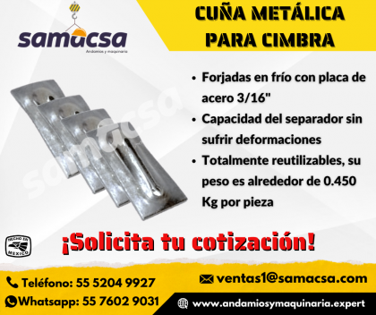 Cuña metálica