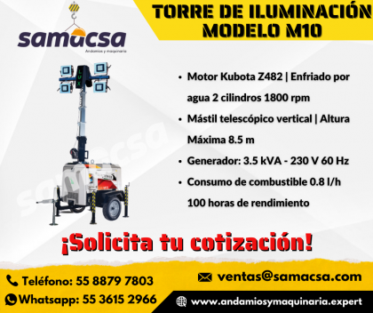 Torre de iluminación Luxtower mod M10