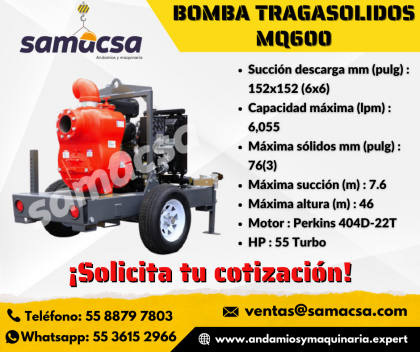 Bomba tragasolidos mod MQ600