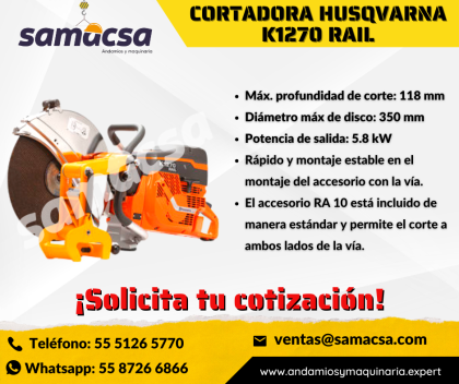 HUSQVARNA cortadora modelo K1270