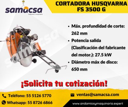 Cortadoras de piso marca Husqvarna