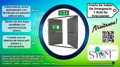 PUERTA ABATIBLE DE SALIDA DE EMERGENCIA