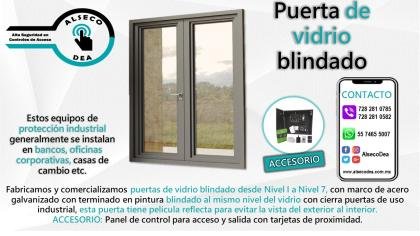 PUERTA DE VIDRIO BLINDADO DE SEGURIDAD