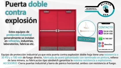 PUERTA DOBLE CONTRA EXPLOSIÓN DE RANGO ALTO