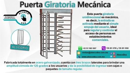 PUERTA GIRATORIA MECÁNICA