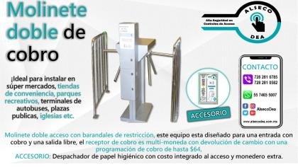 TORNIQUETE DOBLE DE ACCESO CON COBRO
