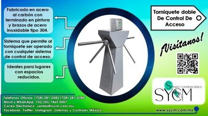 TORNIQUETE DOBLE DE CONTROL DE ACCESO