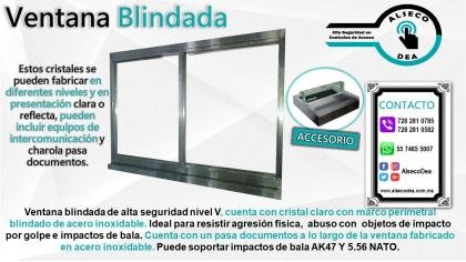 VENTANA BLINDADA DE ALTA SEGURIDAD