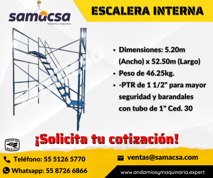 Escalera Interna Para Andamio.,VENTA