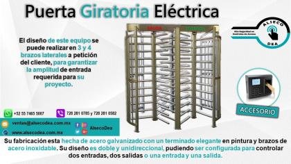 PUERTA GIRATORIA ELÉCTRICA
