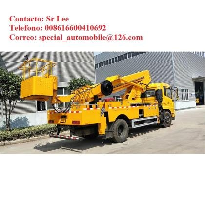 Camion con plataforma elevadora de 28m, oferta china fob