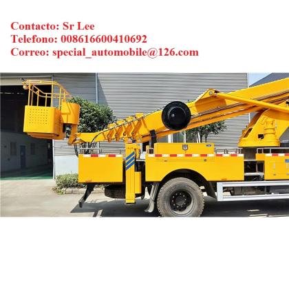 Camion con plataforma elevadora de 28m, oferta china fob