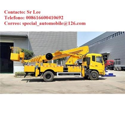 Camion con plataforma elevadora de 28m, oferta china fob