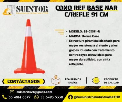 CONO DE SEGURIDAD CON REFLEJANTE