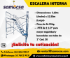 Escalera interna para andamio  Escalera metálica que se utiliza en conjunto de un andamio, recomend