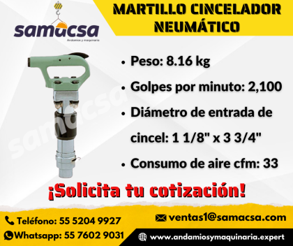 Martillo Cincelador sullair liviana