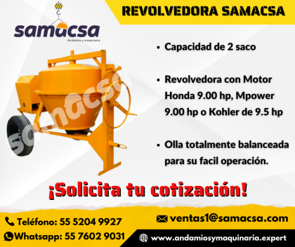 Revolvedora de la marca Samacsa 2 saco