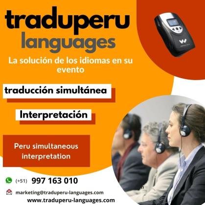Alquiler equipos traducción simultánea en LIMA Perú Cel. 997163010