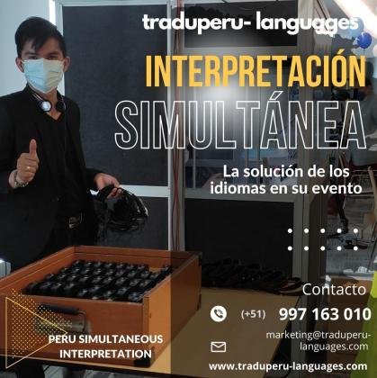 Alquiler equipos traducción simultánea en LIMA Perú Cel. 997163010