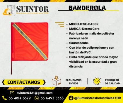 Banderola de seguridad con reflejante