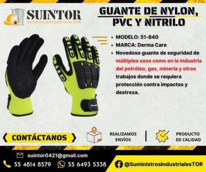 Guante de Nylon y PVC
