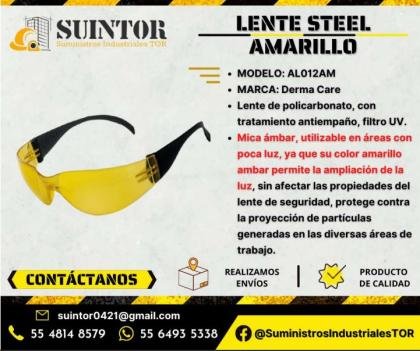 Lente Steel Amarillo