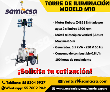 Torre iluminación < M10