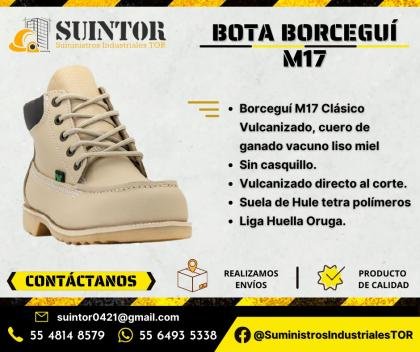 Bota de seguridad  Borceguí M17,con casquillo