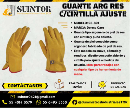Guante ARG con cintilla Derma care