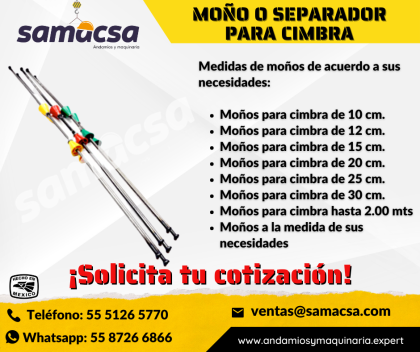Moño para Cimbra varias medidas,-