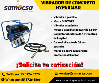 Vibrador Hypermaq para gran variedad de usos
