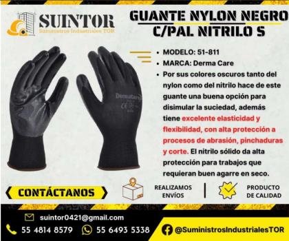 Guante de Nylon Negro Guante modelo 51-811