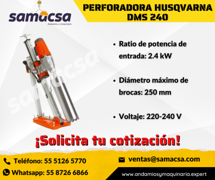Nucleadora husqvarna DMS 240, tenemos brocas 