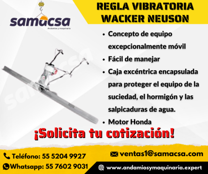 Regla vibratoria, Wacker mejores acabados