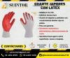 Guantes japones con látex echo de algodón y poliéster