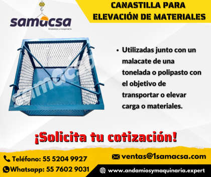 Canastilla para materiales (E l e v a c i ó n).