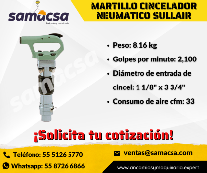 Martillo Cincelador sullair pregunte por modelos