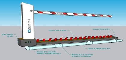 BARRERA VEHICULAR  (ingenieria alemana)