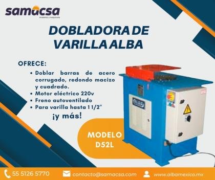 Dobladora de Varilla Alba D52L