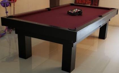 MESA DE BILLAR PIZARRA DE PIEDRA ESPAÑOLA Y PAÑO IMPORTADO