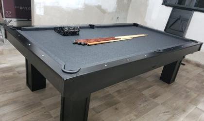 MESA DE BILLAR PIZARRA DE PIEDRA ESPAÑOLA Y PAÑO IMPORTADO