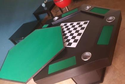 MESA MULTIJUEGOS HEXAGONAL