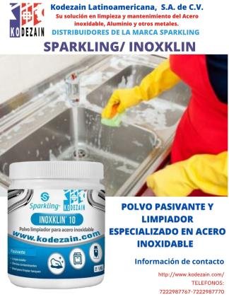 SPARKLING 10 PASIVANTE ESPECIALIZADO EN ACERO INOXIDABLE