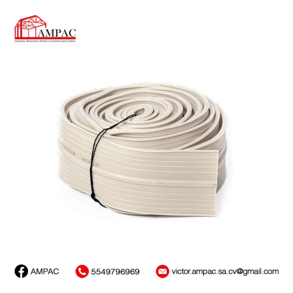Banda PVC Ojillada Blanca